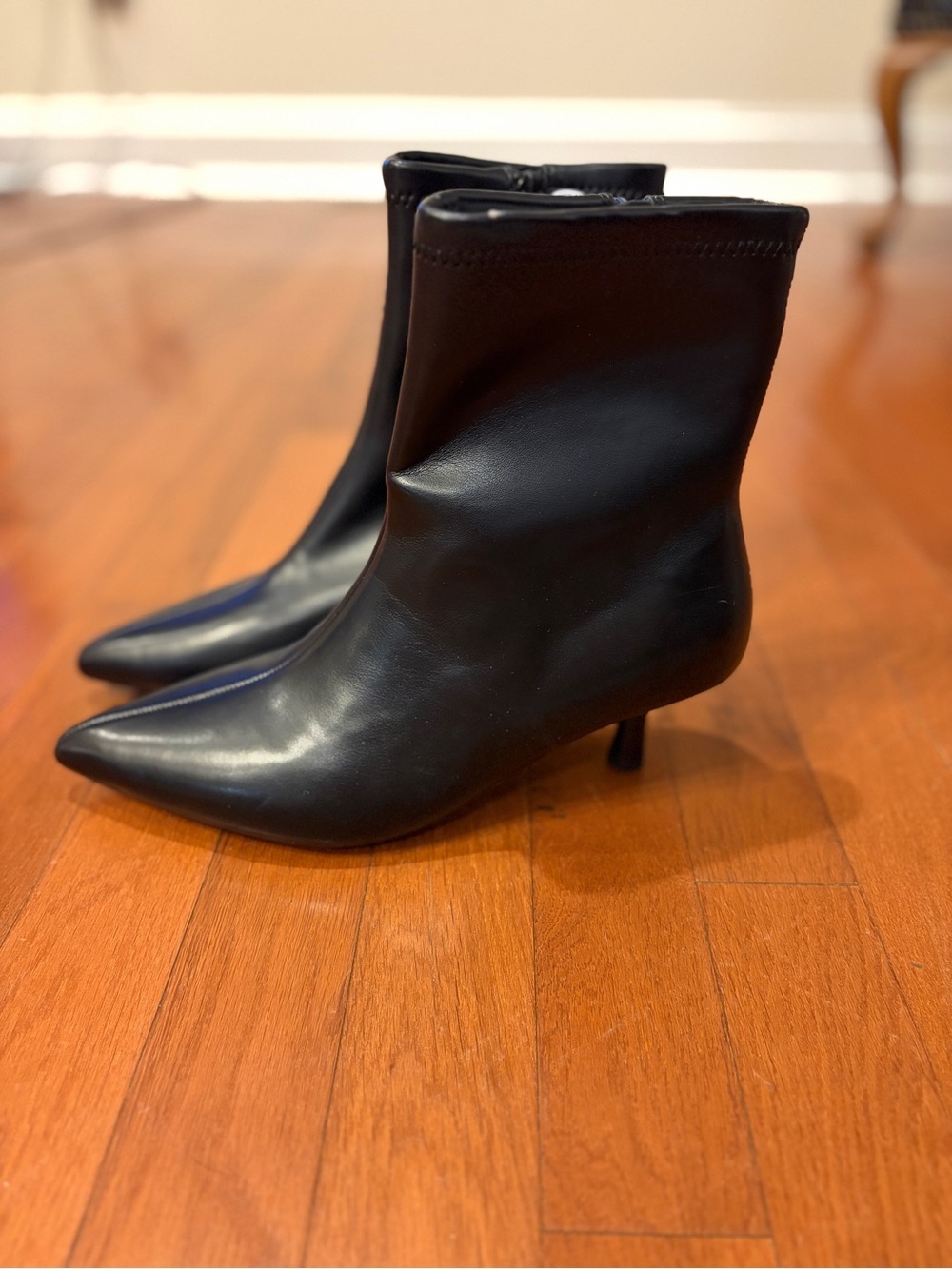 Target Black Pointed-Toe Stiletto Ankle Boots